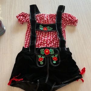 Bavarian Beauty Xmas Lederhosen costume